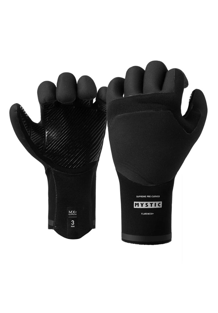 GUANTI NEOPRENE MYSTIC ROAM GLOVE 3MM 5FINGER PRECURVED 900 BLACK XL (Size XL)