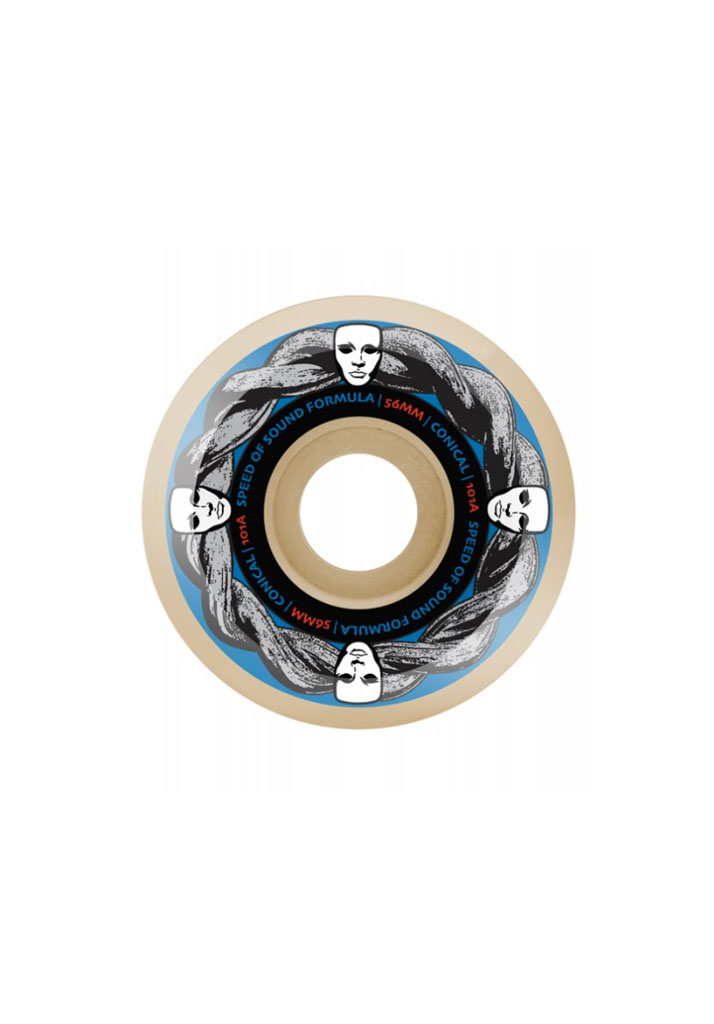 RUOTE SKATE OPERA ASYMMETRICAL SOS SOPRANOS 56mm 101A WHITE U