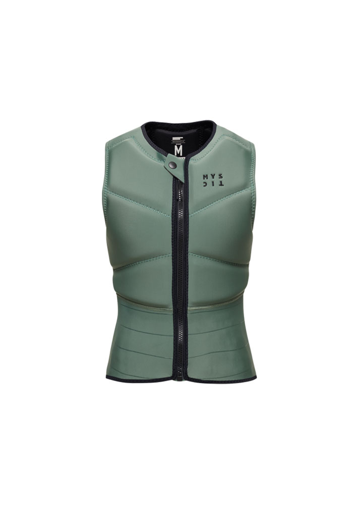 IMPACT KITE MYSTIC STAR IMPACT VEST FZIP WOMEN 643 DARK OLIVE XS (Size XS)