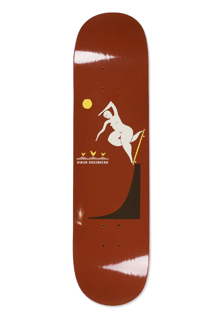 TAVOLA SKATE POLAR SKATE CO. OSKAR ROZENBERG - BS NOSEBLUNT 8.0" BURNT RED