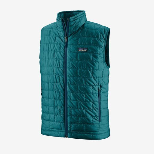 Patagonia M's Nano Puff Vest (M, BELAY BLUE X-DYE)