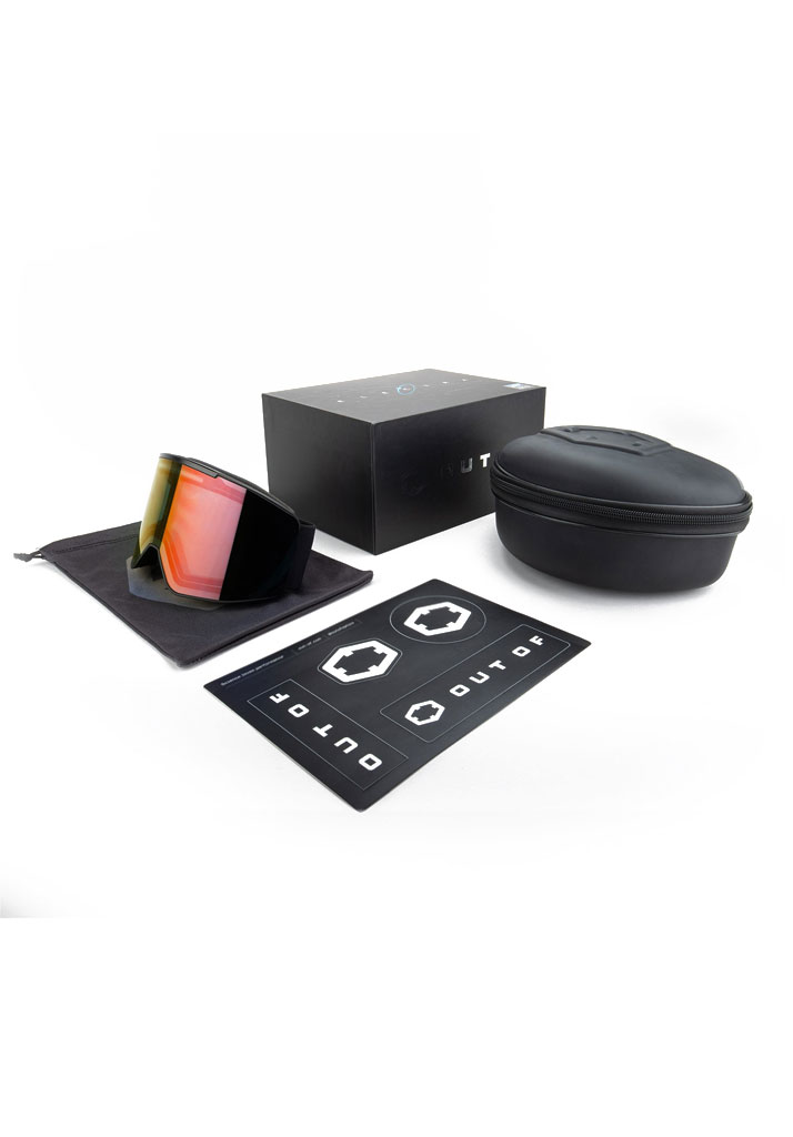 MASCHERA SNOWBOARD OUT OF ELECTRA 3 BLACK IRID RED