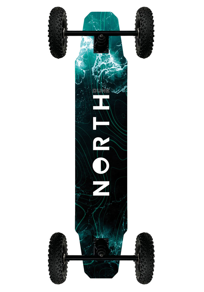 LONGBOARD COMPLETO NORTH KITEBOARDING DUNE MOUNTAIN BOARD 900 BLACK U