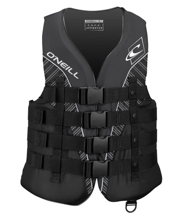 O'neill Superlite 50N ISO Vest - "Color: BLK/LIME/SMO","Size: XL"