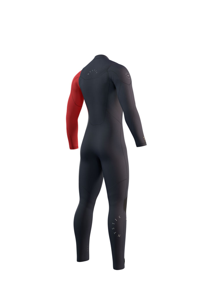 MUTA NEOPRENE MYSTIC MARSHALL FULLSUIT 5/3MM FZIP 412 NAVY RED M (Size M)