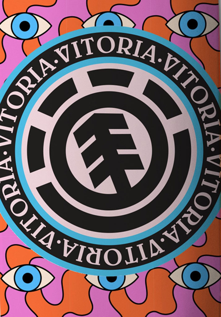 TAVOLA SKATE ELEMENT SIGHT VITORIA MENDONCA 8.50" MULTI