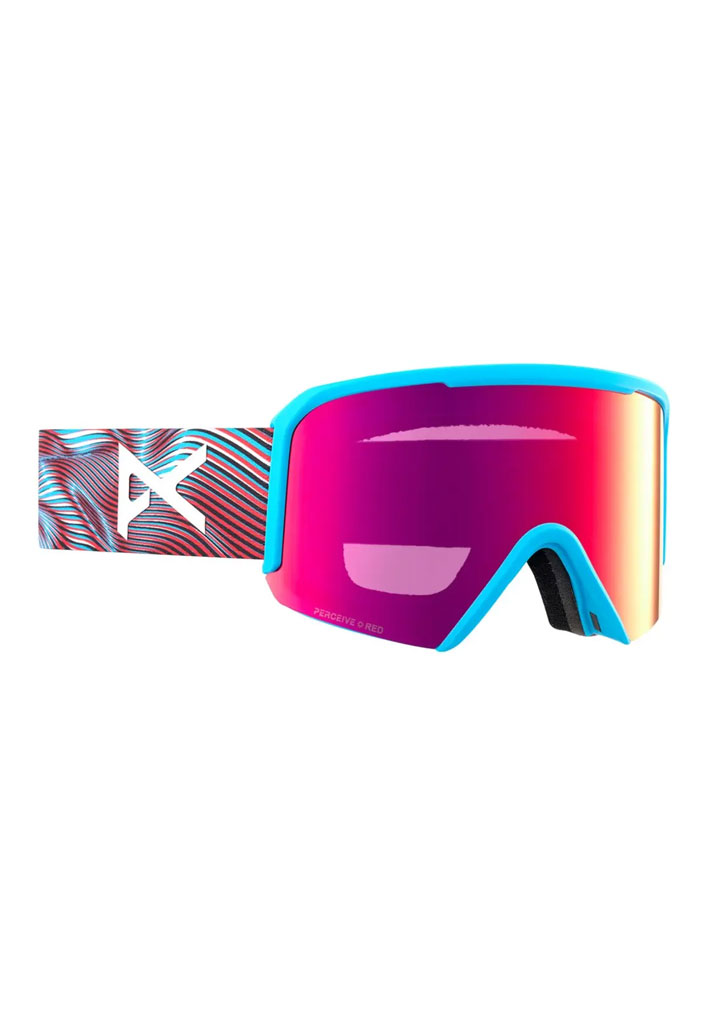 MASCHERA SNOWBOARD ANON NESA WAVES PERCEIVE SUNNY RED U