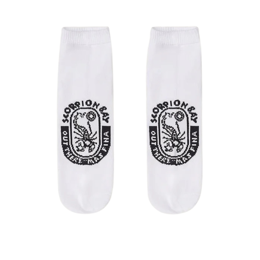 Scorpion Bay Tripack Calze Low Logo Jacquard (WHITE)