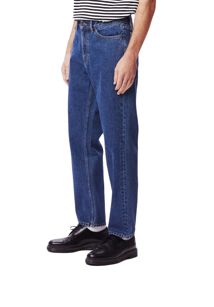 JEANS OBEY BENDER DENIM STONEWASH INDIGO 34 (Size 34)