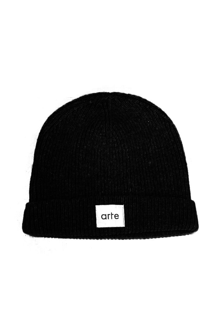 BERRETTA ARTE ANTWERP BENNIE LABEL BEANIE BLACK U