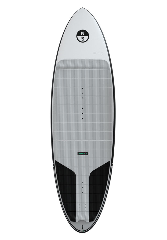 TAVOLA SURF KITE NORTH KITEBOARDING CROSS SURFBOARD 2024 100 WHITE 5.3 inch (Size 5.3 inch)
