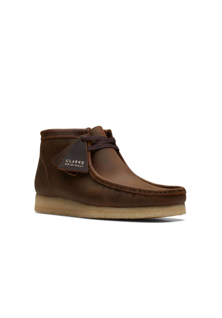 SCARPE CASUAL CLARKS WALLABEE BOOT BEESWAX 43 (Taglia 43)
