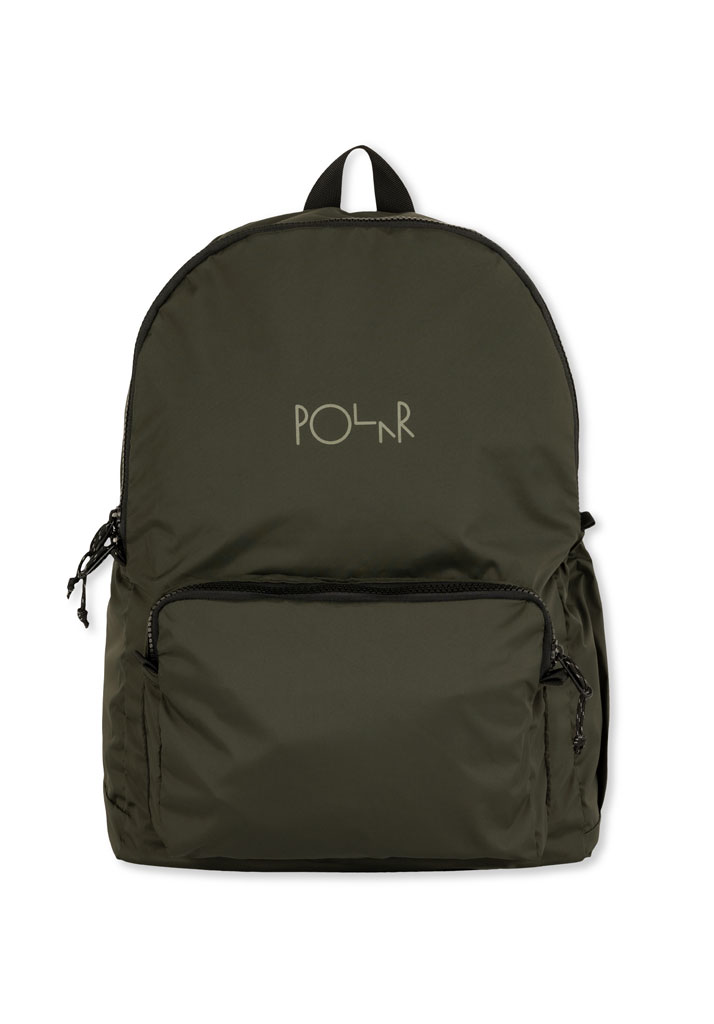 ZAINO STREET POLAR SKATE CO. PACKABLE BACKPACK DIRT BLACK