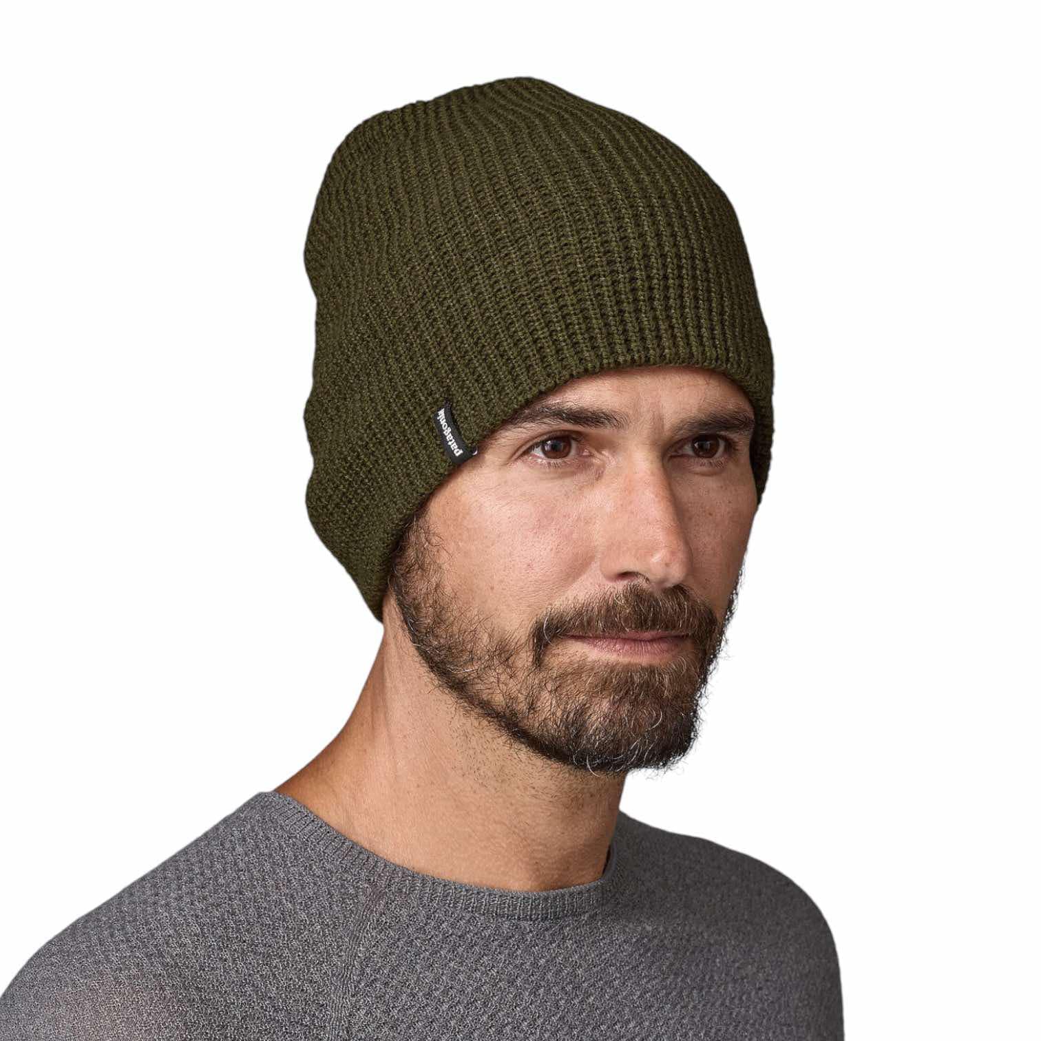 Patagonia  Touring Red SnowDrifter Beanie (PINE GREEN)