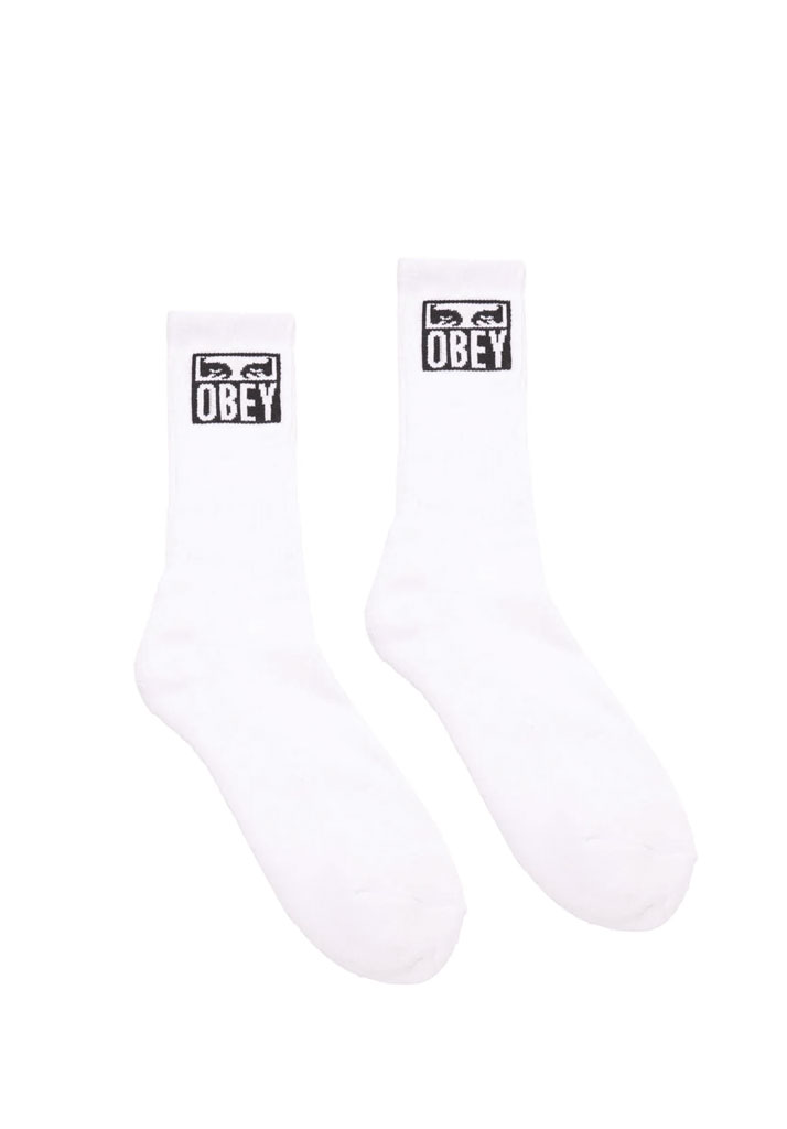 CALZE OBEY EYES ICON SOCKS WHITE U