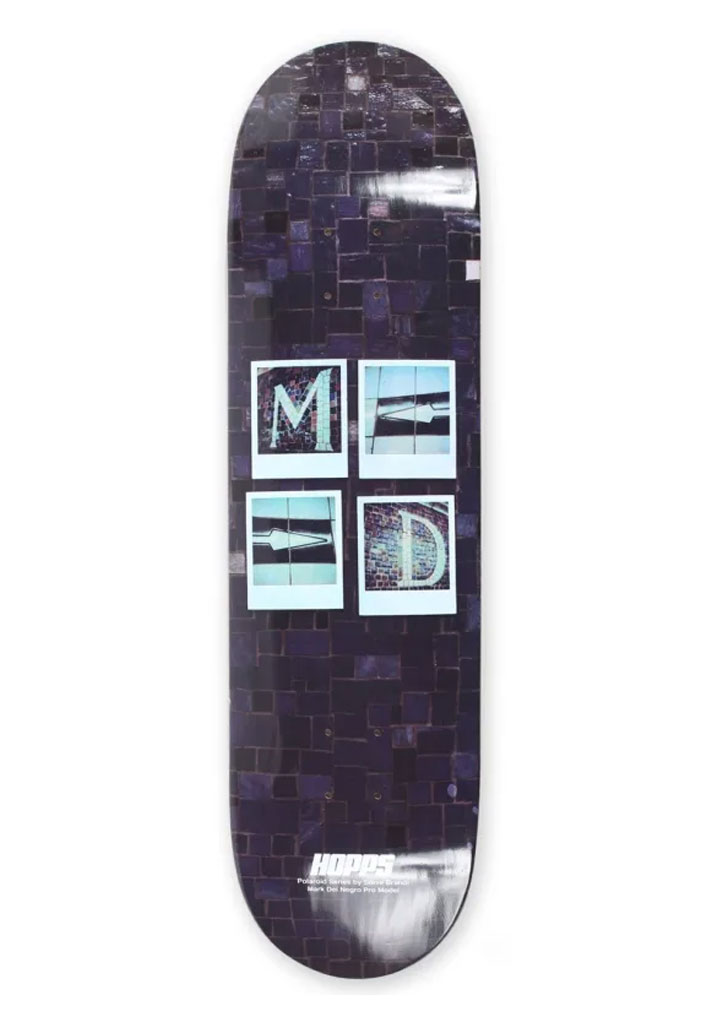 TAVOLA SKATE HOPPS WILLIAMS POLAROID SERIES 8.25" + GRIP IN OMAGGIO U