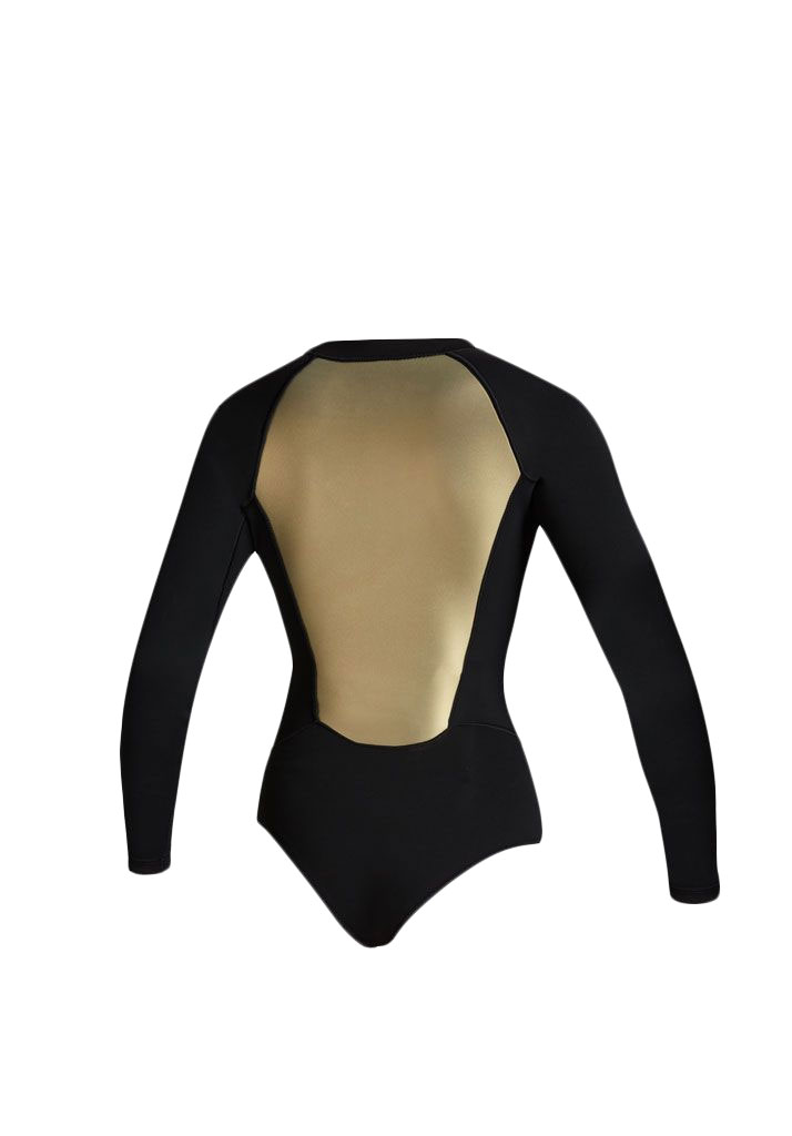 MUTA NEOPRENE MYSTIC SWAY LONGARM SUPER SHORTY 2/2mm FZIP WOMEN 967 BLACK GOLD M (Size M)