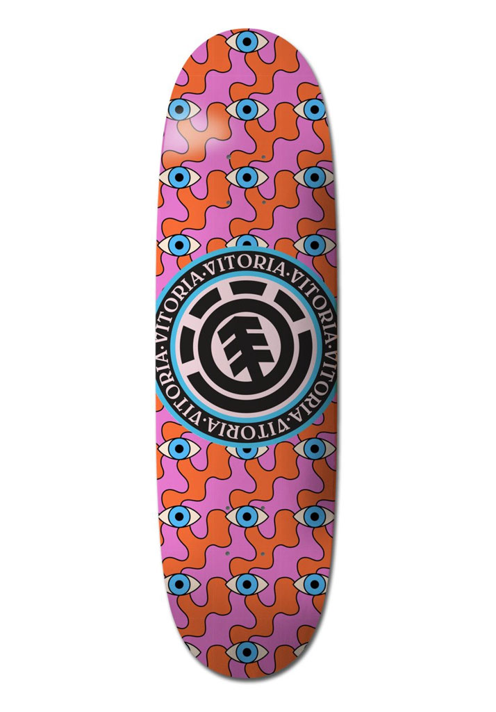 TAVOLA SKATE ELEMENT PRO DECK CHROME SIGHT VITORIA MENDONCA 9.0" MULTI