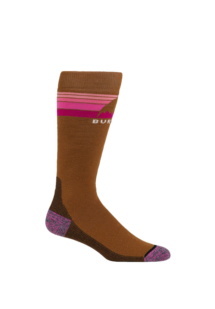 CALZE SNOWBOARD BURTON W EMBLEM MIDWEIGHT SOCKS CHESTNUT BROWN S-M (Size S-M)