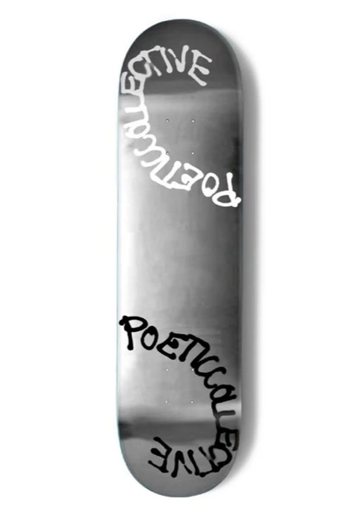 TAVOLA SKATE POETIC COLLECTIVE SPRAY TEXT FOIL (TWIN TAIL) 8.5"