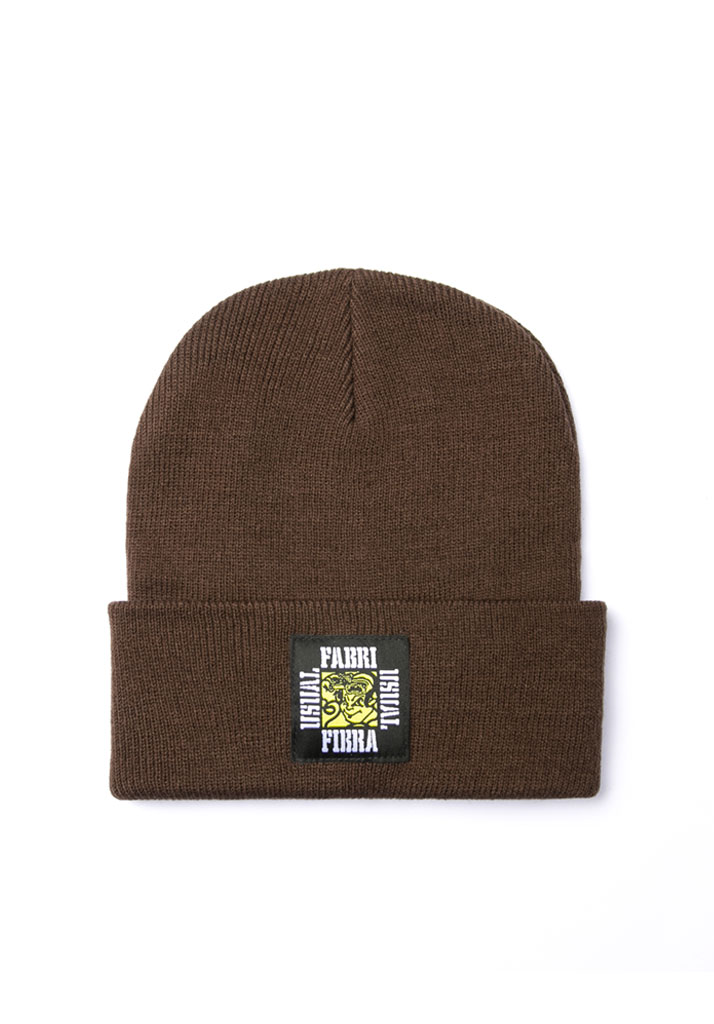 BERRETTA USUAL TAPE HEAD BEANIE BROWN U