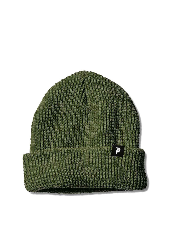 BERRETTA PRIMITIVE DIRTY P WAFFLE TWO-FER BEANIE OLIVE U