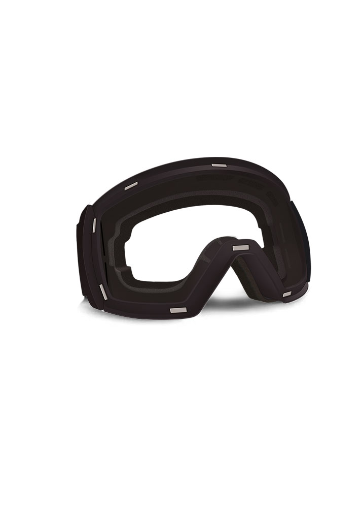 MASCHERA SNOWBOARD APHEX STYX MATT BLACK BLACK (SENZA STRAP) REVO RED U