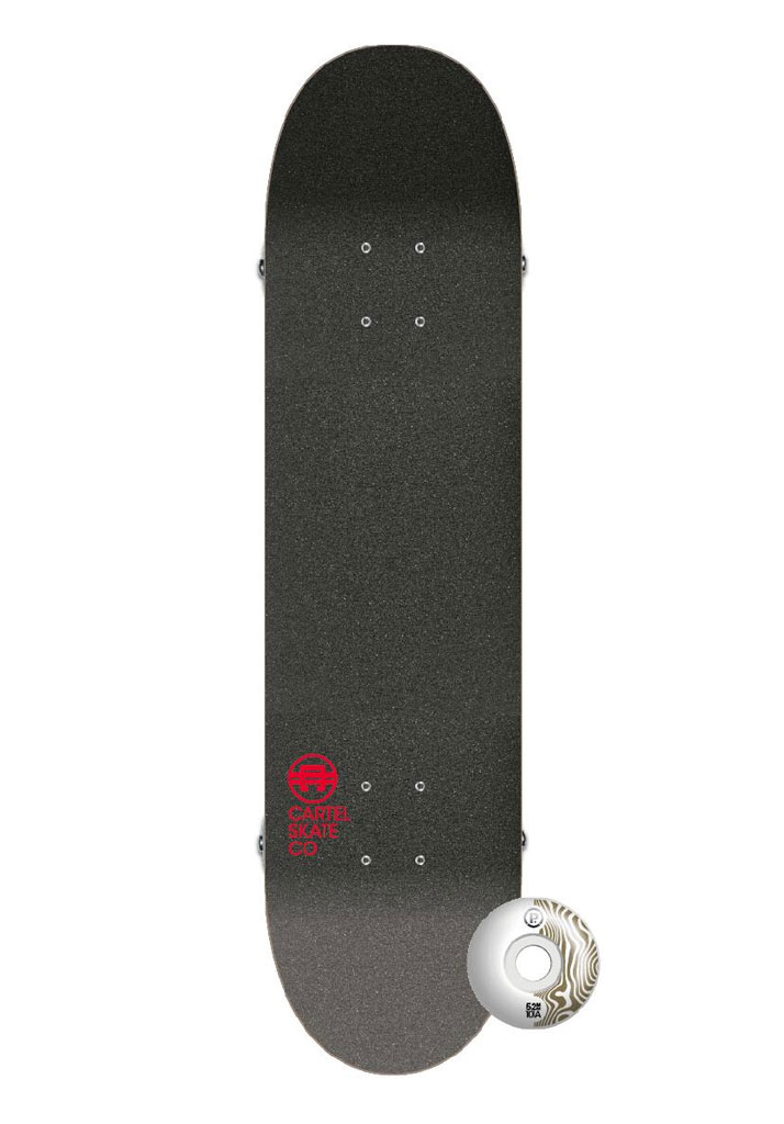 SKATE COMPLETO CARTEL CARTILLER 8.0"