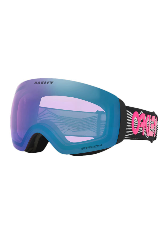MASCHERA SNOWBOARD OAKLEY FLIGHT DECK M BLACK WIRED PRIZM SNOW ICED IRIDIUM