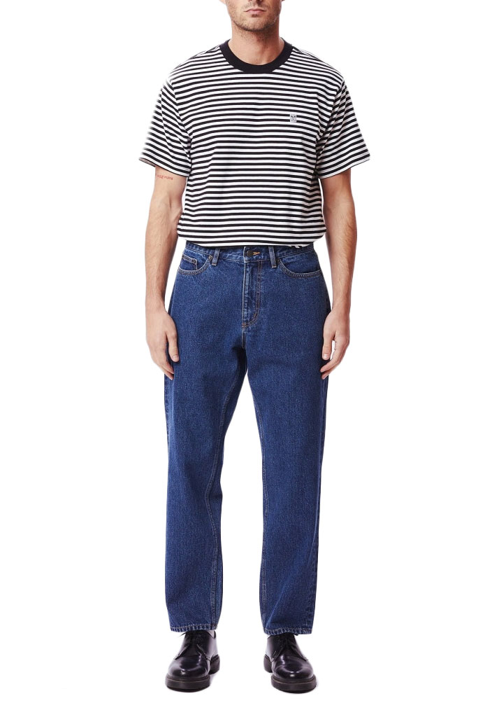 JEANS OBEY BENDER DENIM STONEWASH INDIGO 34 (Size 34)