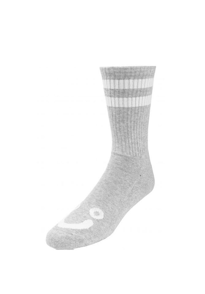 CALZE POLAR SKATE CO. HAPPY SAD SOCKS HEATHER GREY 43-46 (Taglia 43-46)