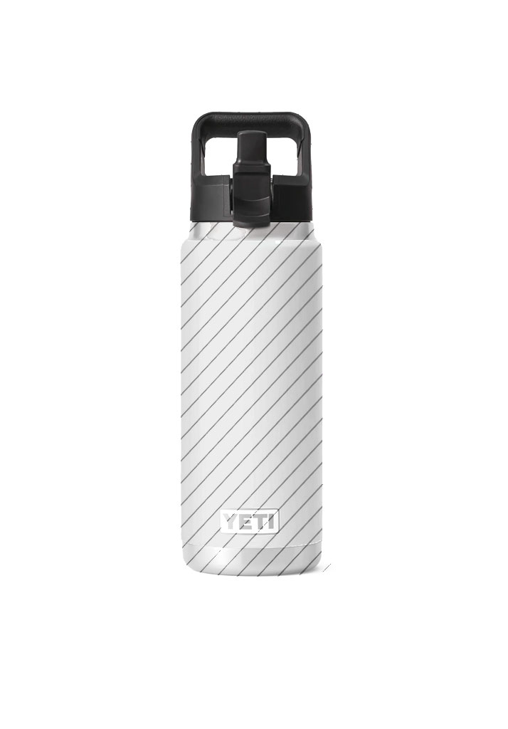 GADGET YETI RAMBLER BOTTLE STRAW CAP BLACK