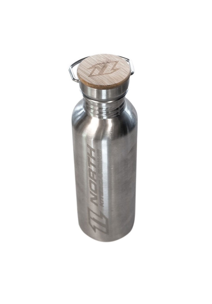 GADGET NORTH KITEBOARDING NORTH DRINK BOTTLE BAMBOO 198 SILVER U