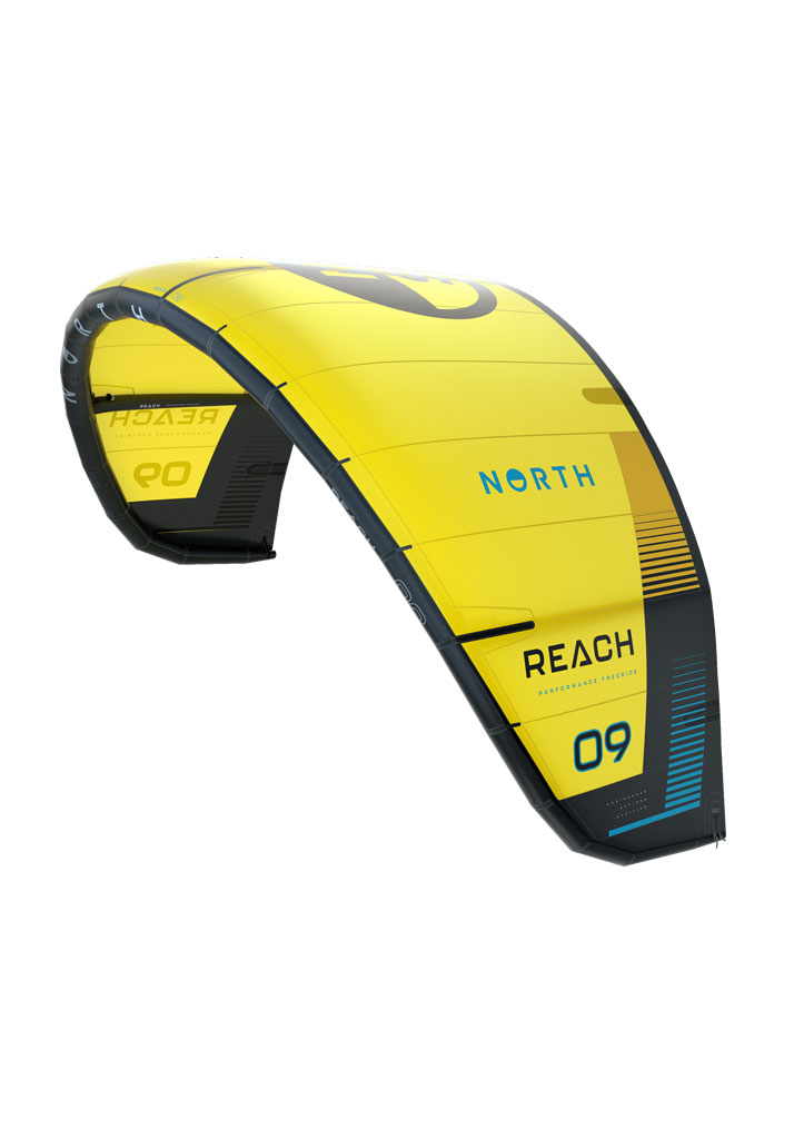 VELA KITESURF NORTH KITEBOARDING REACH KITE 2024 218 SUNSET YELLOW 10m (Taglia 10m)