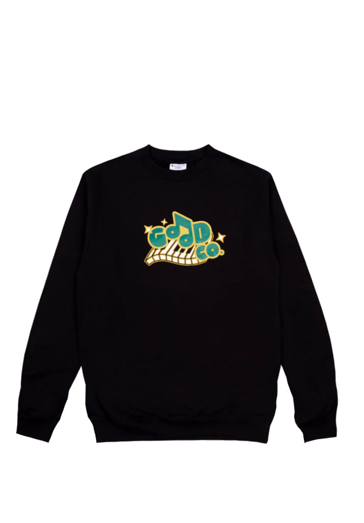 FELPA GIROCOLLO THE GOOD COMPANY PIANO CREWNECK SWATSHIRT BLACK XL (Size XL)