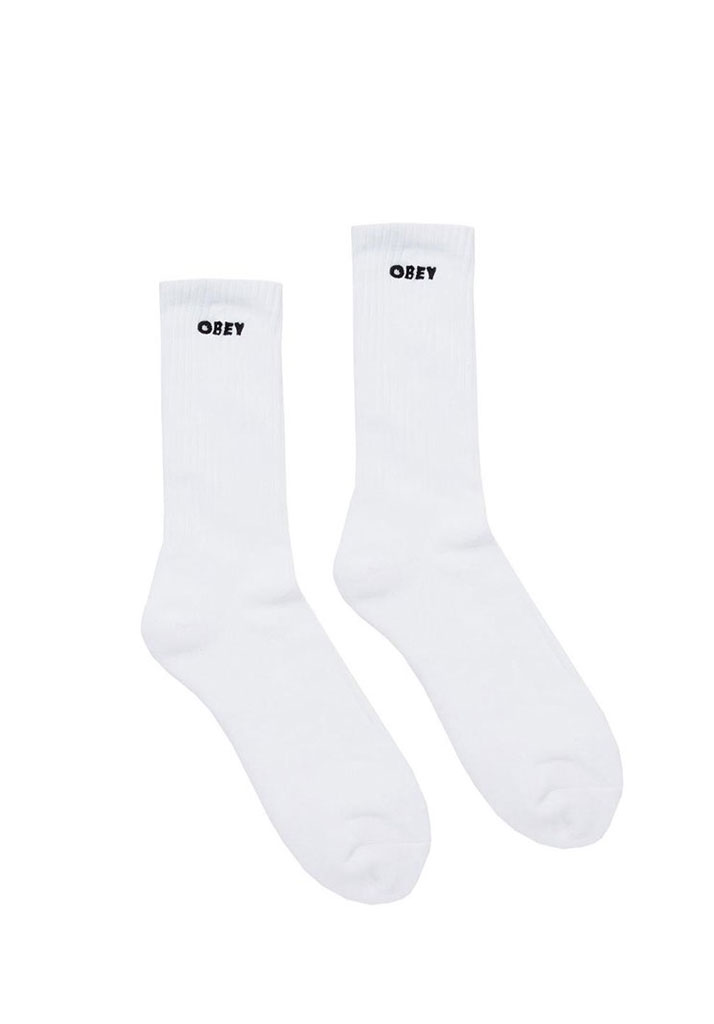 CALZE OBEY BOLD SOCKS WHITE U