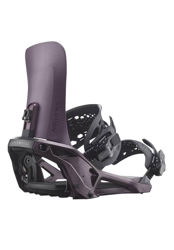 ATTACCHI SNOWBOARD SALOMON XA SUPERMATIC 2027 HUCKLEBERRY BLACK L (Size L)