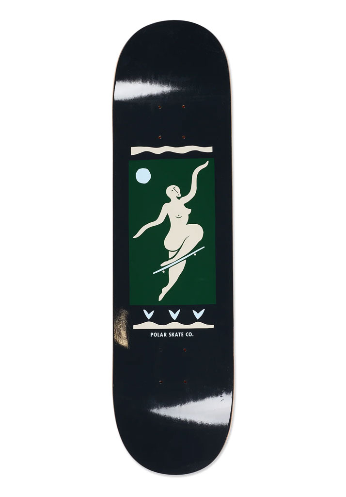 TAVOLA SKATE POLAR SKATE CO. TEAM - NO COMPLY 8.25" CHARCOAL