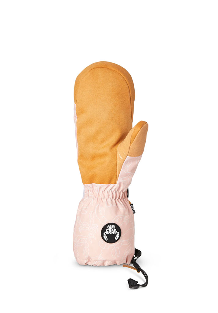 GUANTI SNOWBOARD CRAB GRAB CINCH WOMENS MITT CRAB DOODLE PINK M (Size M)