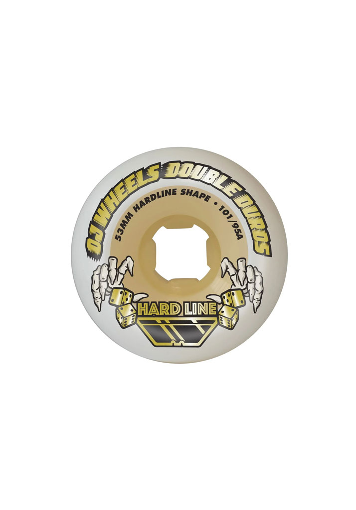 RUOTE SKATE OJ WHEELS 53mm DOUBLE DURO HARDLINE 101A 95A GUM
