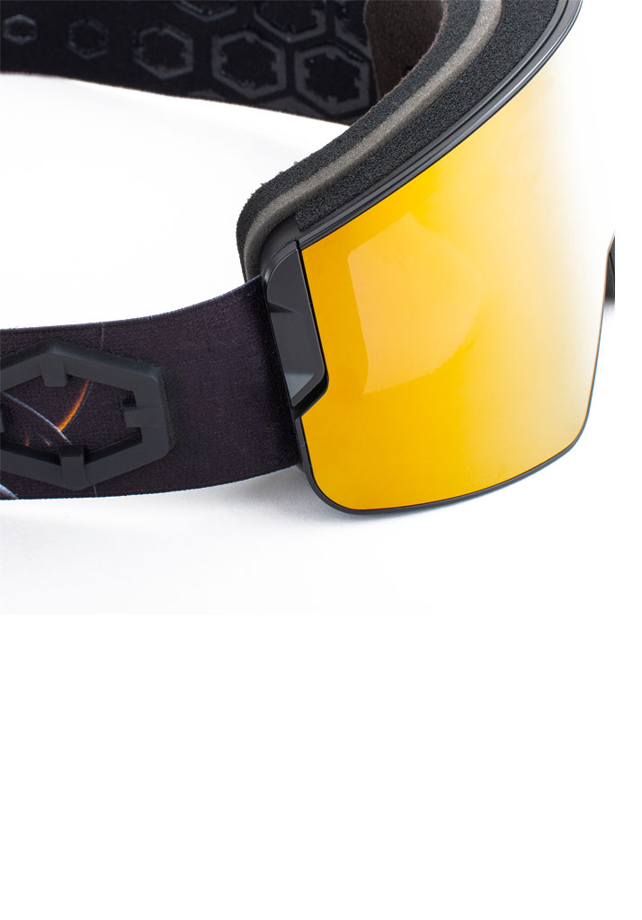 MASCHERA SNOWBOARD OUT OF ZENITH BUBBLES (M) + BL STORM - GOLD24 MC1