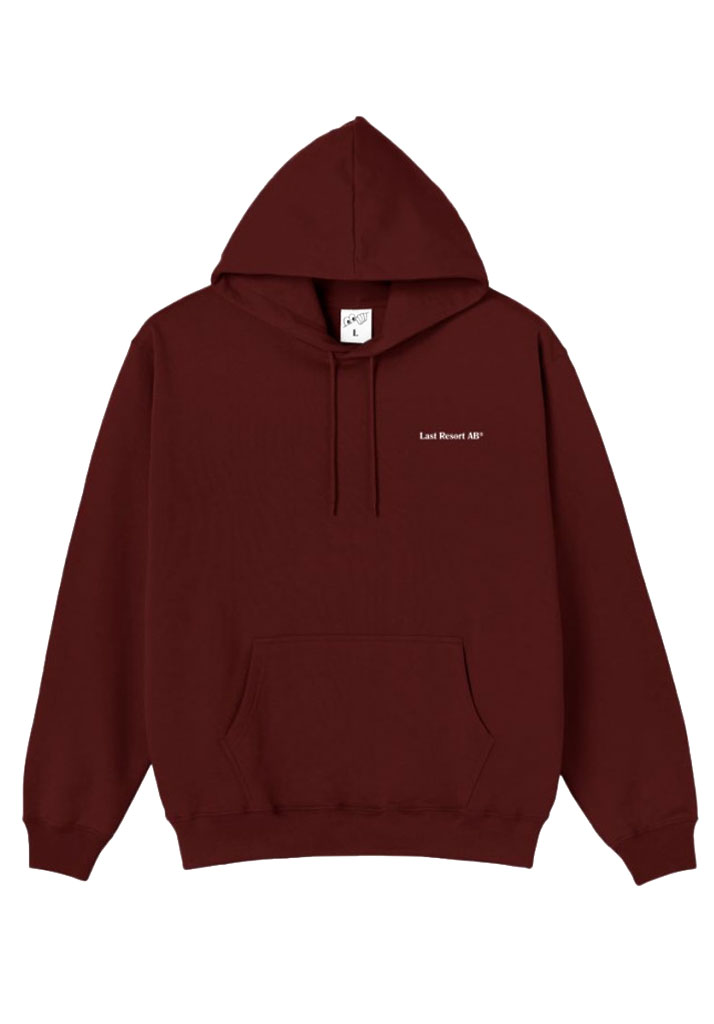 FELPA CAPPUCCIO LAST RESORT HEADSPIN HOODIE OXBLOOD L (Size L)