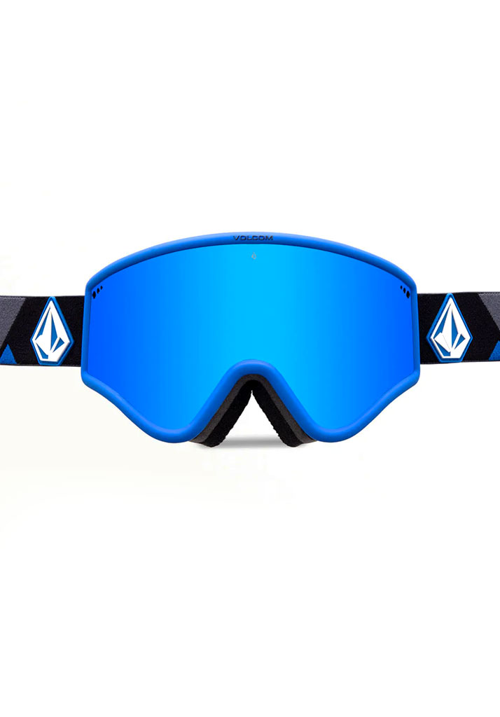 MASCHERA SNOWBOARD VOLCOM YAE BLUE DARK GREY BLUE CHROME + BL U