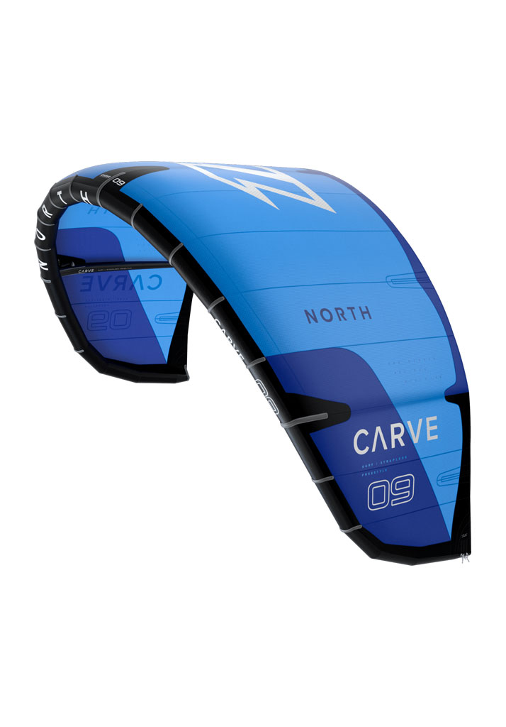 VELA KITESURF NORTH KITEBOARDING CARVE KITE 2023 475 PACIFIC BLUE 8m (Size 8m)
