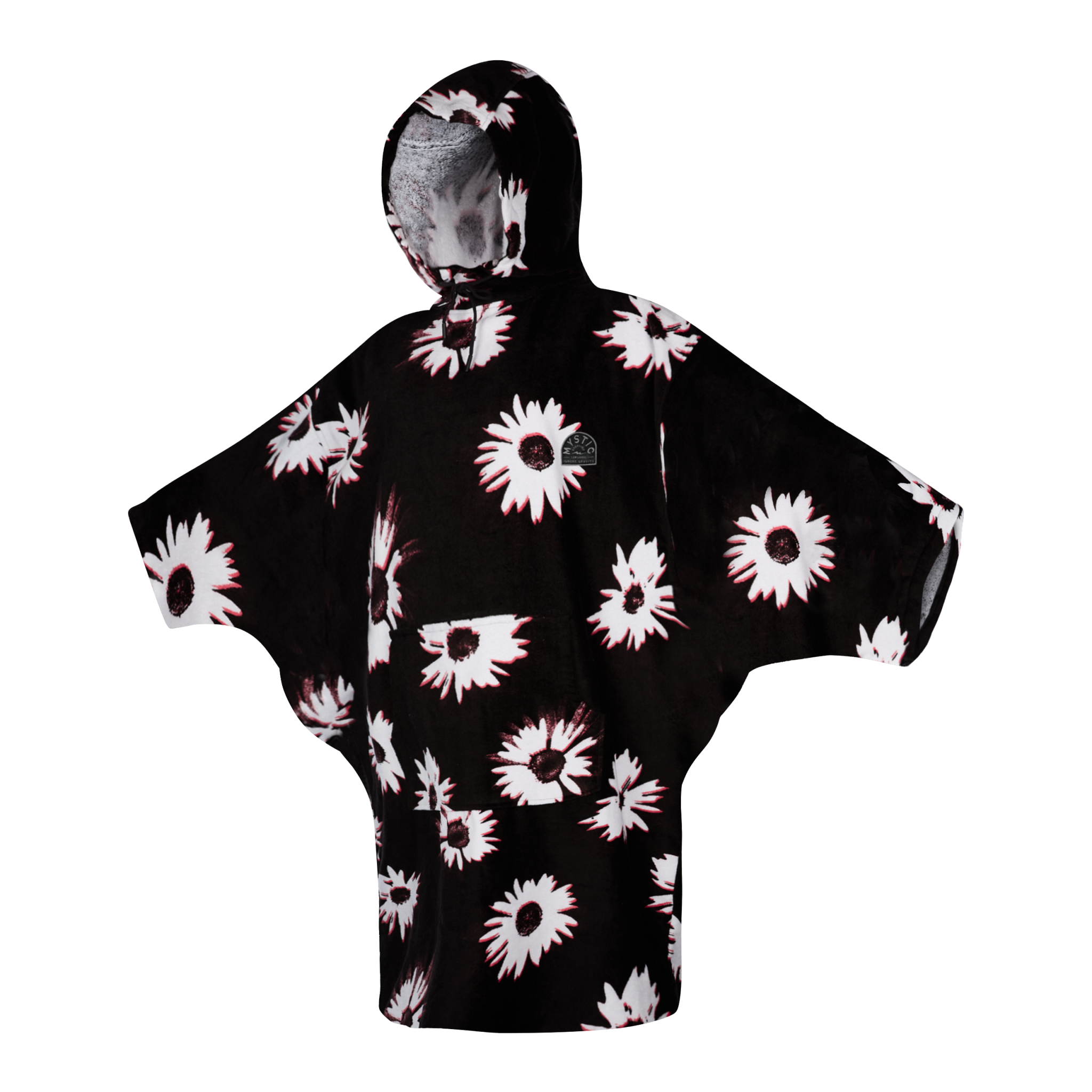 Mystic Poncho Women - Color : Black/White