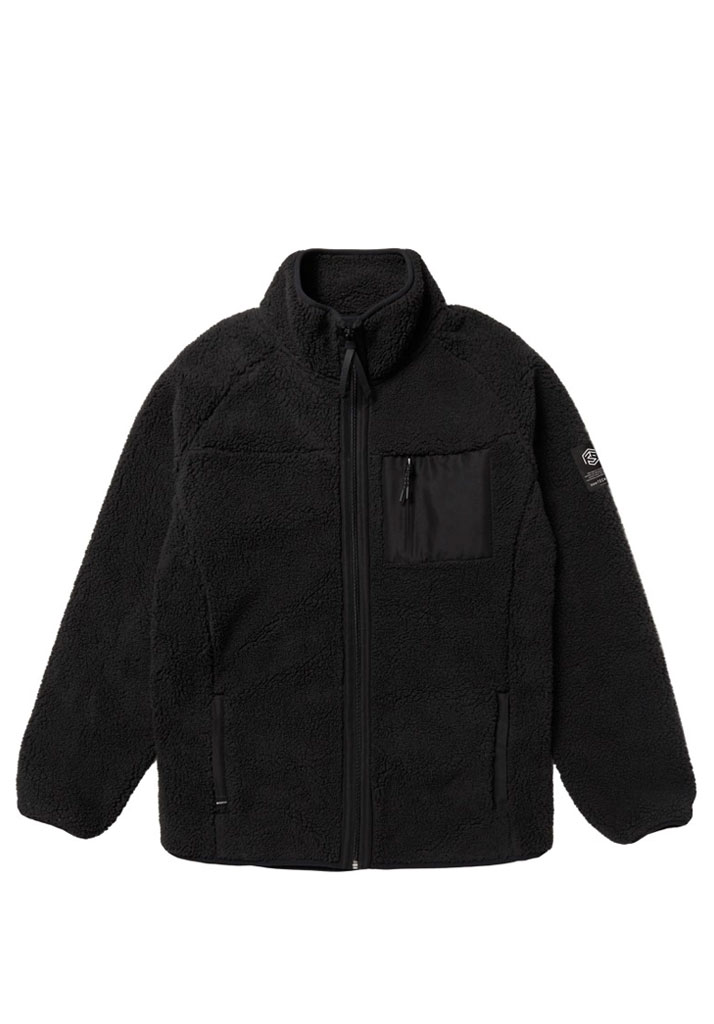 GIACCA MYSTIC DTS TEDDY ZIP THRU SWEAT 900 BLACK XL (Size XL)