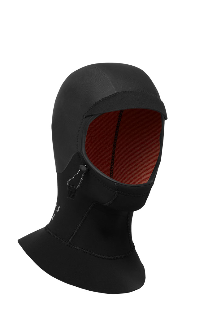 CAPPUCCIO NEOPRENE MYSTIC ROAM HOOD LONG 3MM 900 BLACK S-M (Size S-M)