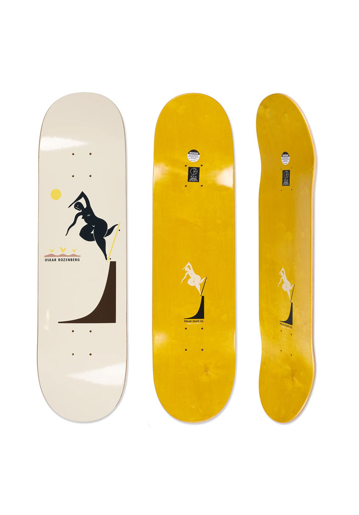 TAVOLA SKATE POLAR SKATE CO. OSKAR ROZENBERG - BS NOSEBLUNT 8.375" CREAM