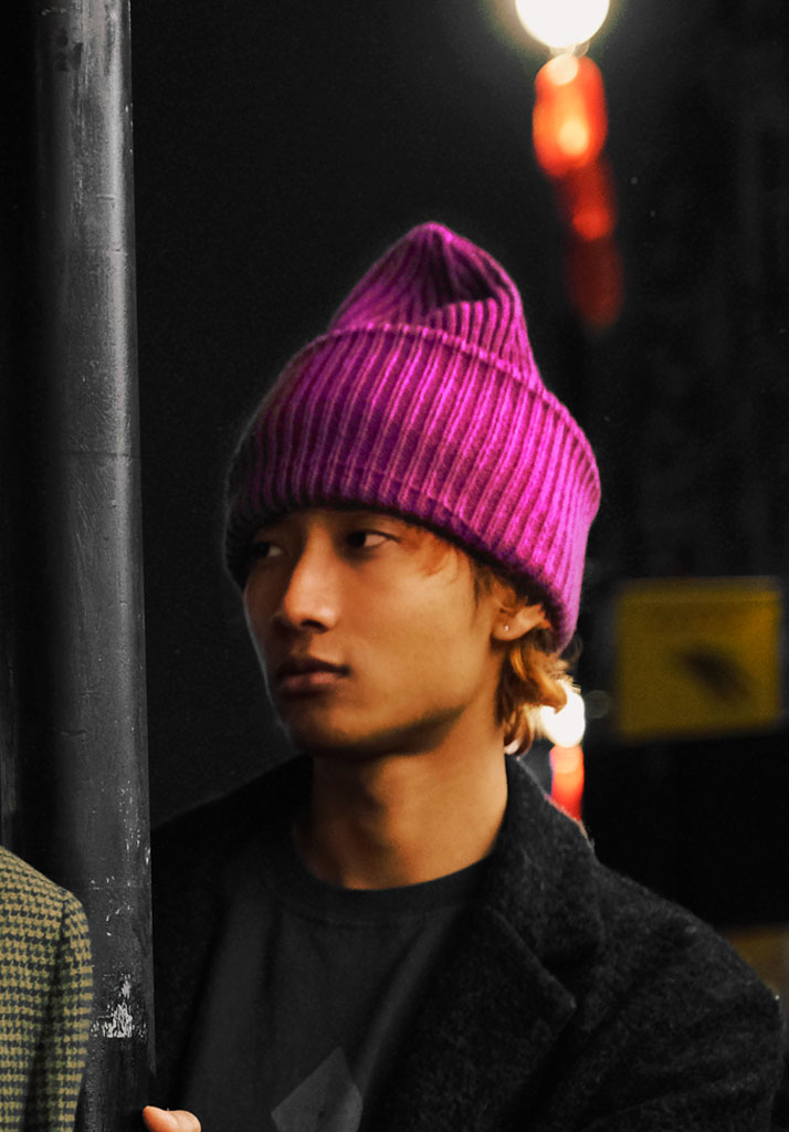 BERRETTA AMISH BEANIE WOOL BLEND KNOCK OUT PINK