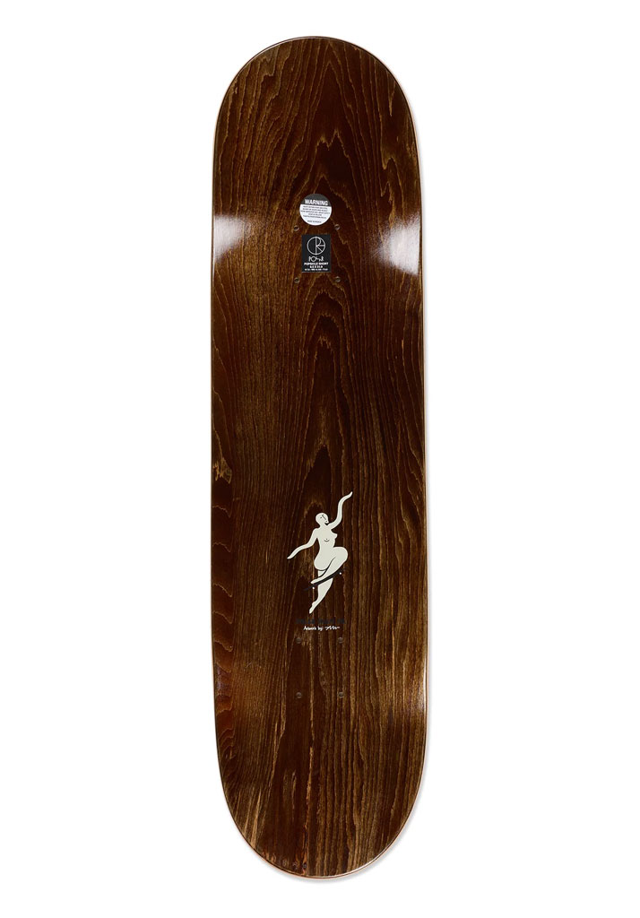 TAVOLA SKATE POLAR SKATE CO. TEAM - NO COMPLY 8.75" CREAM